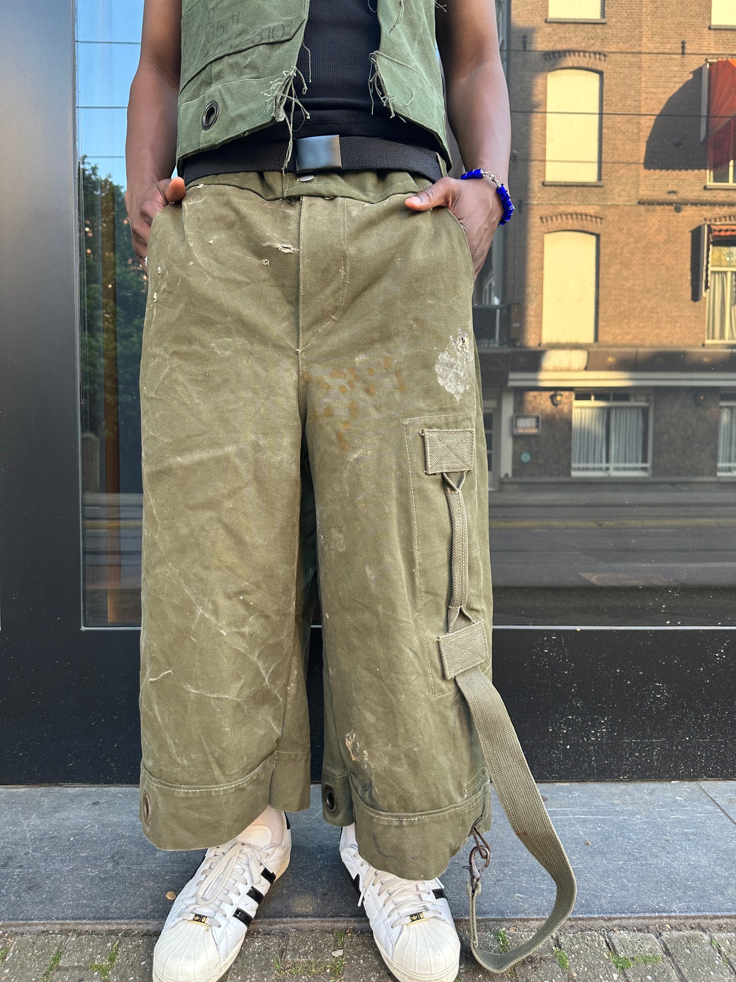 DUFFEL JORTS ARMY GREEN
