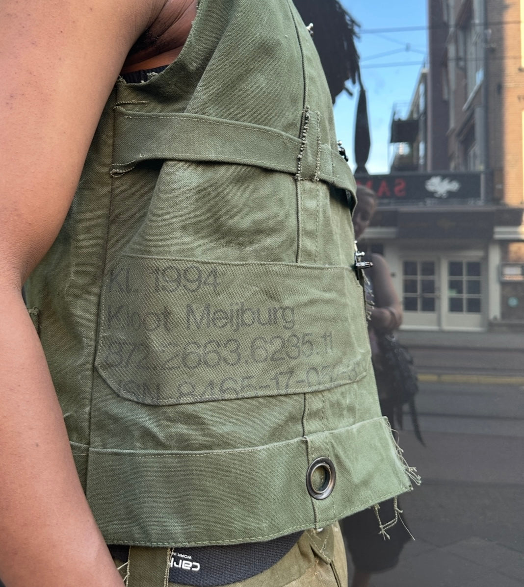 DUFFEL VEST ARMY GREEN