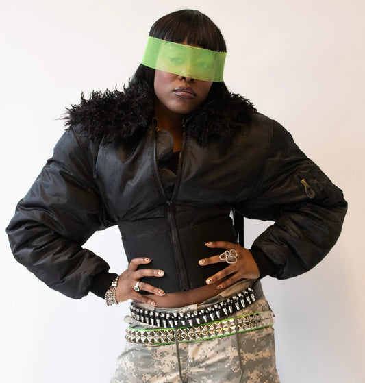BLACK ECCENTRIC BOMBER