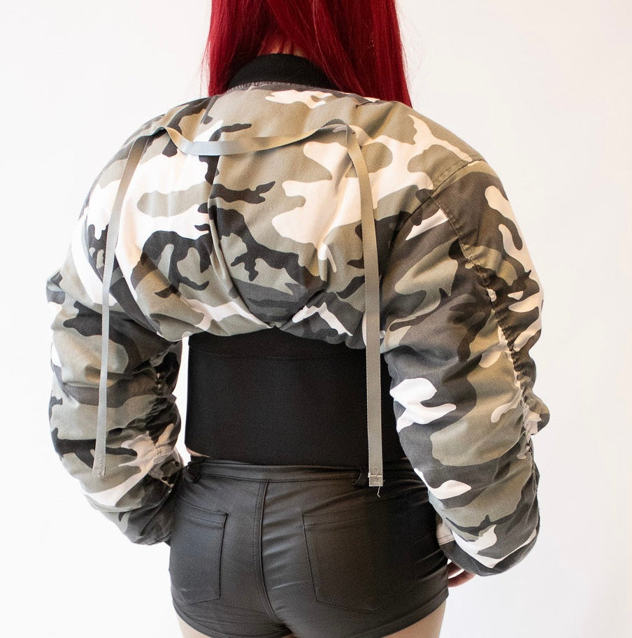 CAMO ECCENTRIC BOMBER