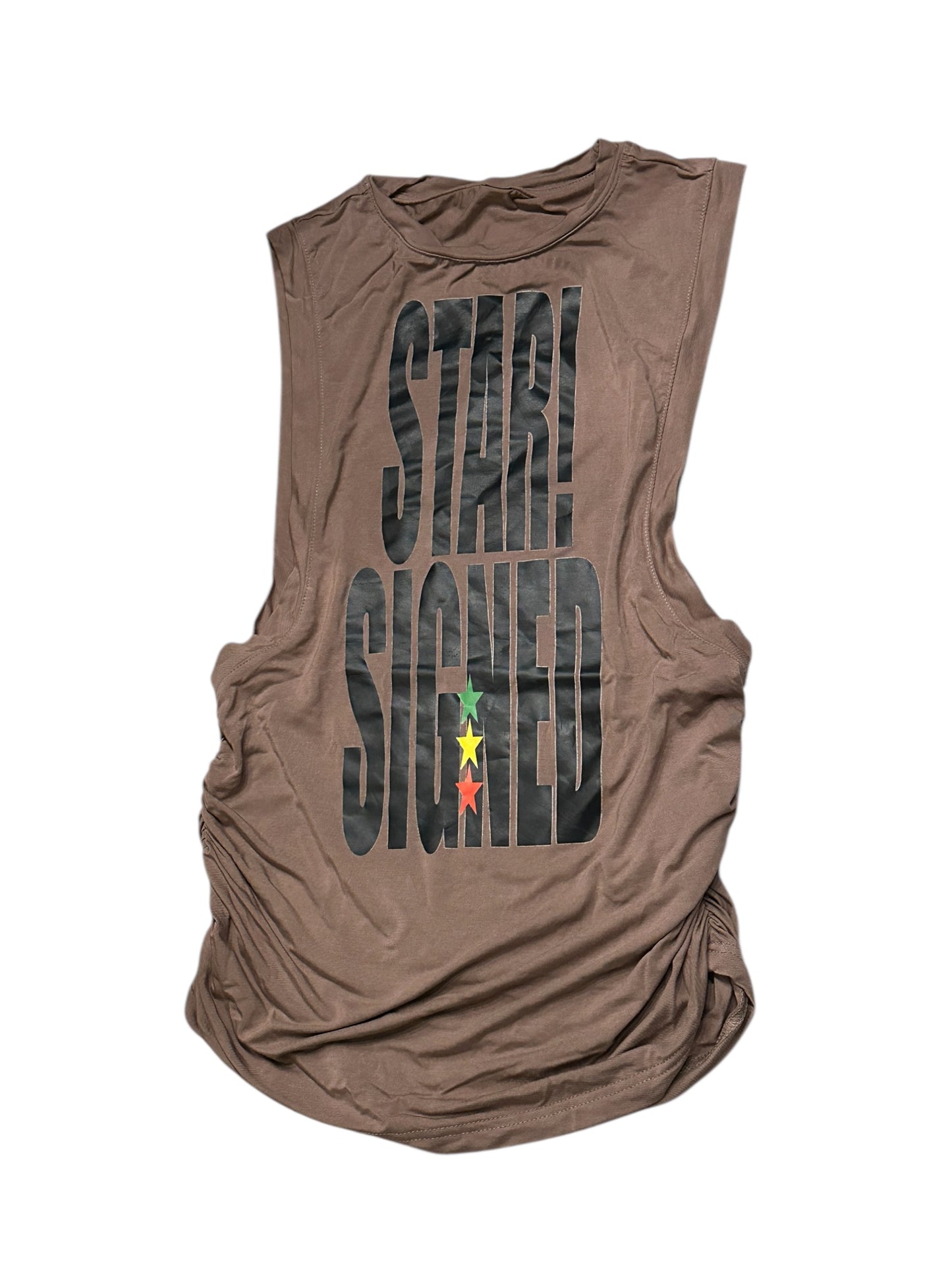 LOW CUT SIDES TOP BEIGE/MULTI