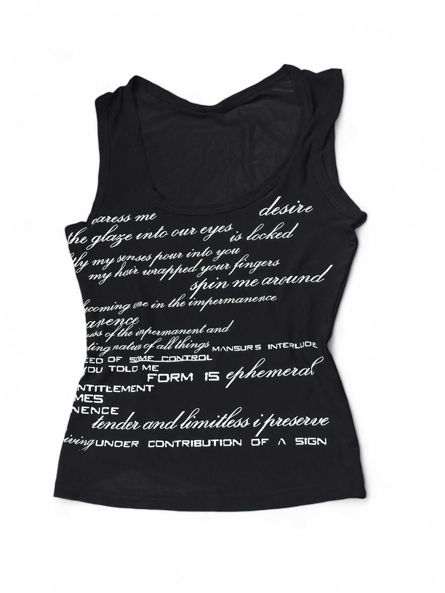 1of1 JOURNAL MESH TANK TOP