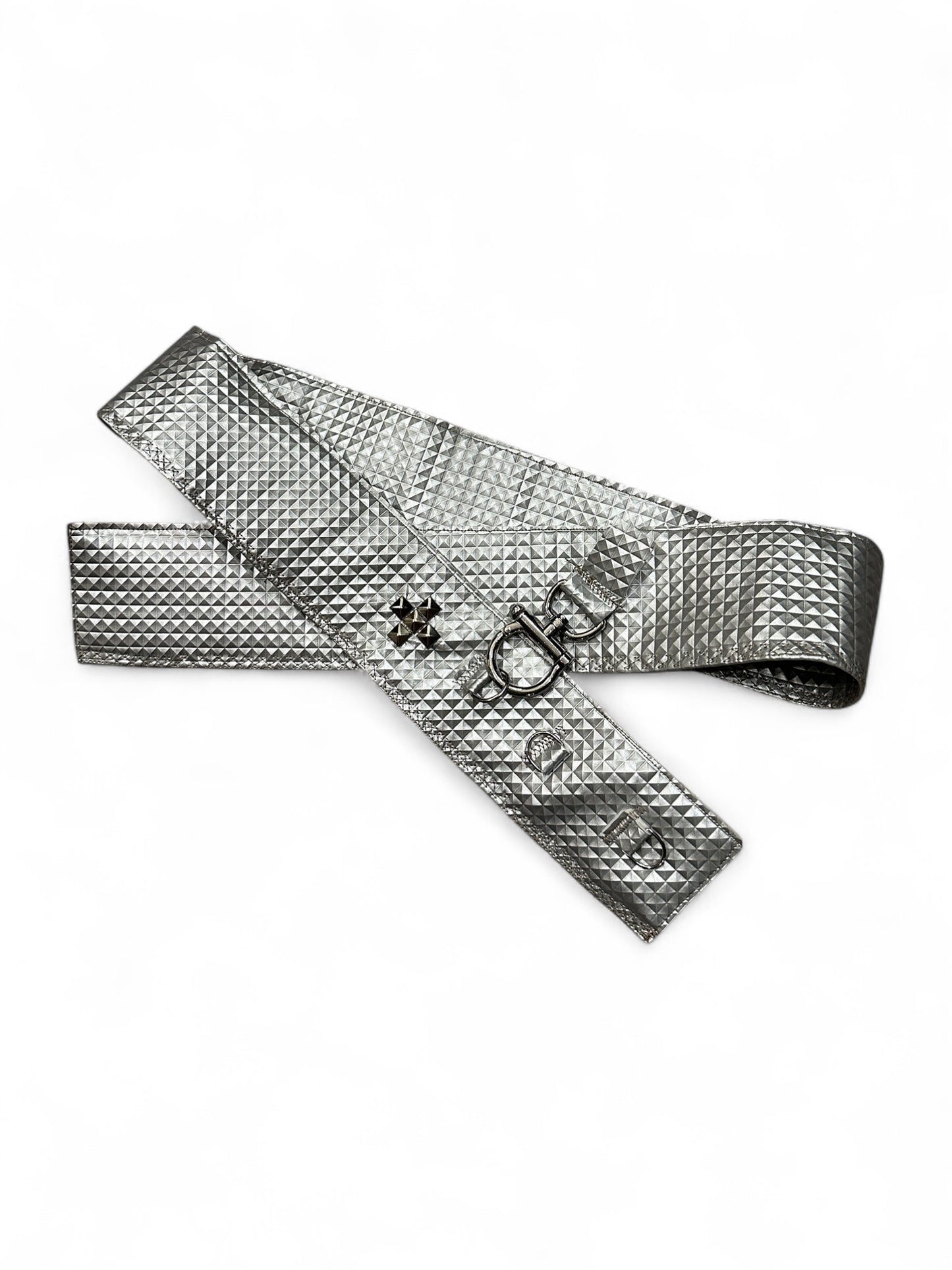 1of1 Silver Studded Waist Belt