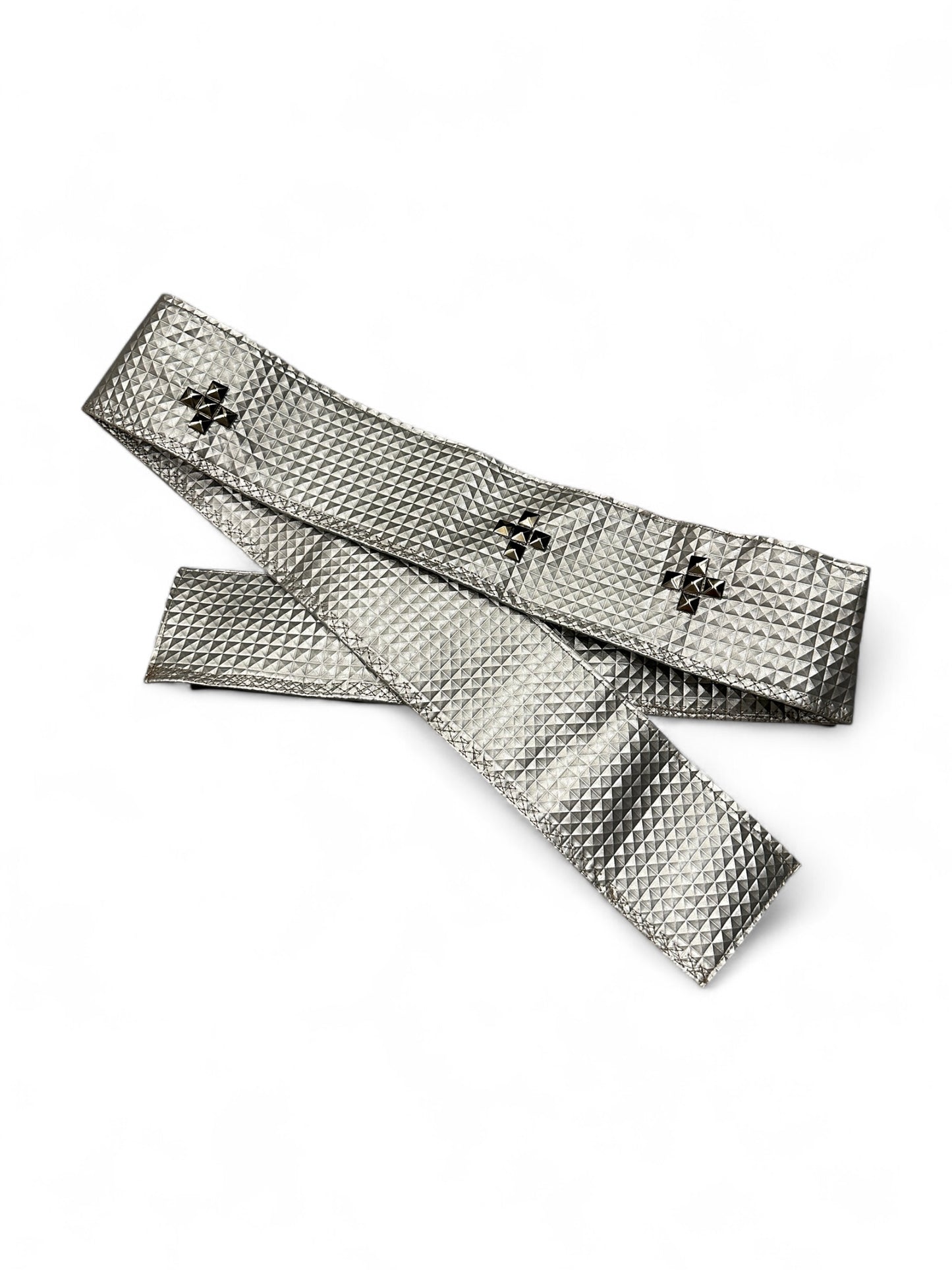 1of1 Silver Studded Waist Belt